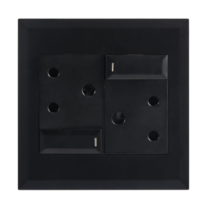 Brightstar EPL283 BLACK  2 x 16A RSA Sockets with Switches – 4 X 4
