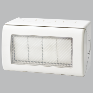 Brightstar ESWP904 WHITE 4 Lever 1 Way Waterproof Switch