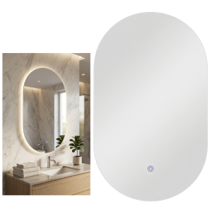 Brightstar ML069 LED Oval Mirror with On / Off Mirror Touch Switch