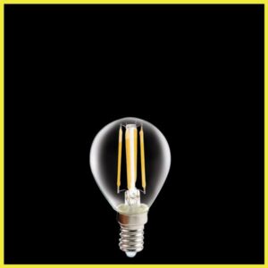K Light HX-GL45-4W/WW 240v 4W E14 LED Filament Golf Ball Bulb