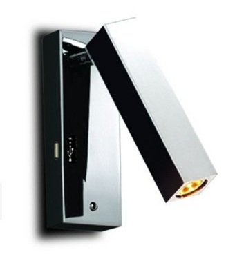 Spazio 8286.3048 Loca USB 3w Reading light Polished Stainless Steel