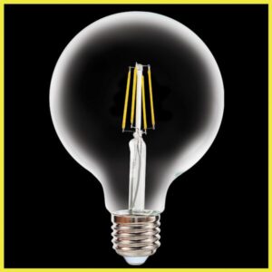 K Light HX-LG125-8W/NW 240v 8W E27 LED G125 Ball Filament Bulb