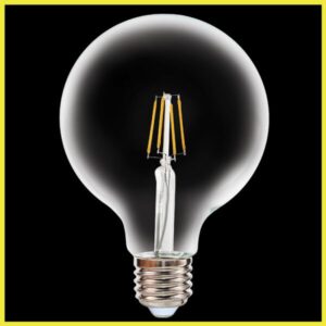 K Light HX-LG125-4W/WW 240v 4W E27 LED G125 Ball Filament Bulb