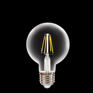 K Light HX-LG80-4W/WW 240v 4W E27 LED G80 Ball Filament Bulb