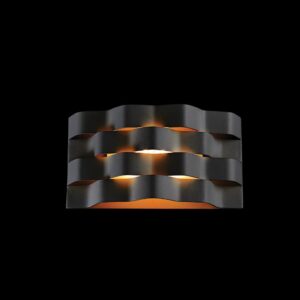 K Light M-LED-1401M/BL LED Medium Ripple Wall Light