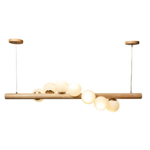 Eurolux P1334 Astral Beam Pendant Wood & White