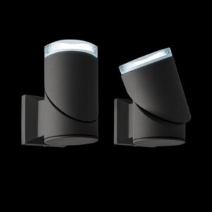 K Light Y-LED-3201-1/B LED COB Grey Round 360 Degrees Tilt with Lens Wall Light