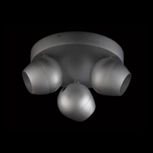 K Light FL-5781-P/3 Three Adjustable Bubble Spot Lights on Plate