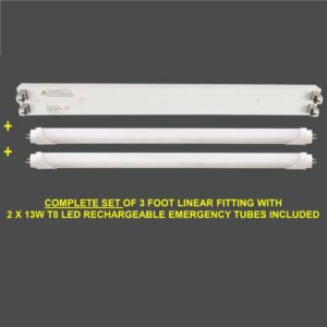 Brightstar FTL015 WHITE T8 LED Open Channel Fitting (Special)