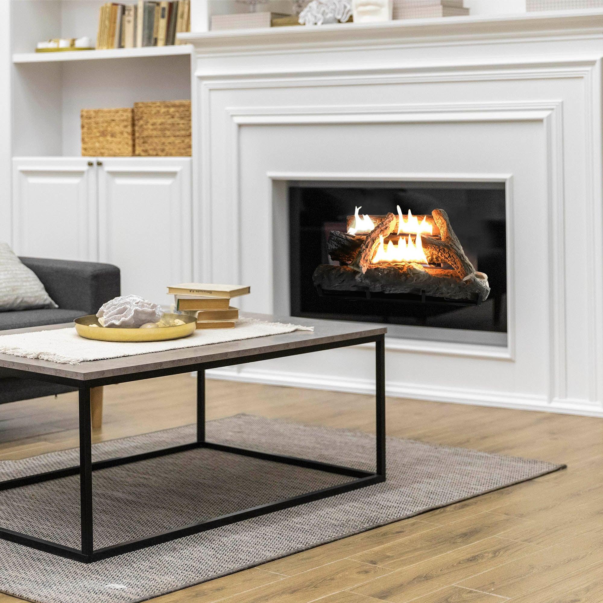 ALVA GFP101 Log Fireplace Gas Heater 670MM Wide - Image 6