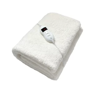 ALVA PPSHS Sherpa Single Electric Blanket 8 Heat & Timer