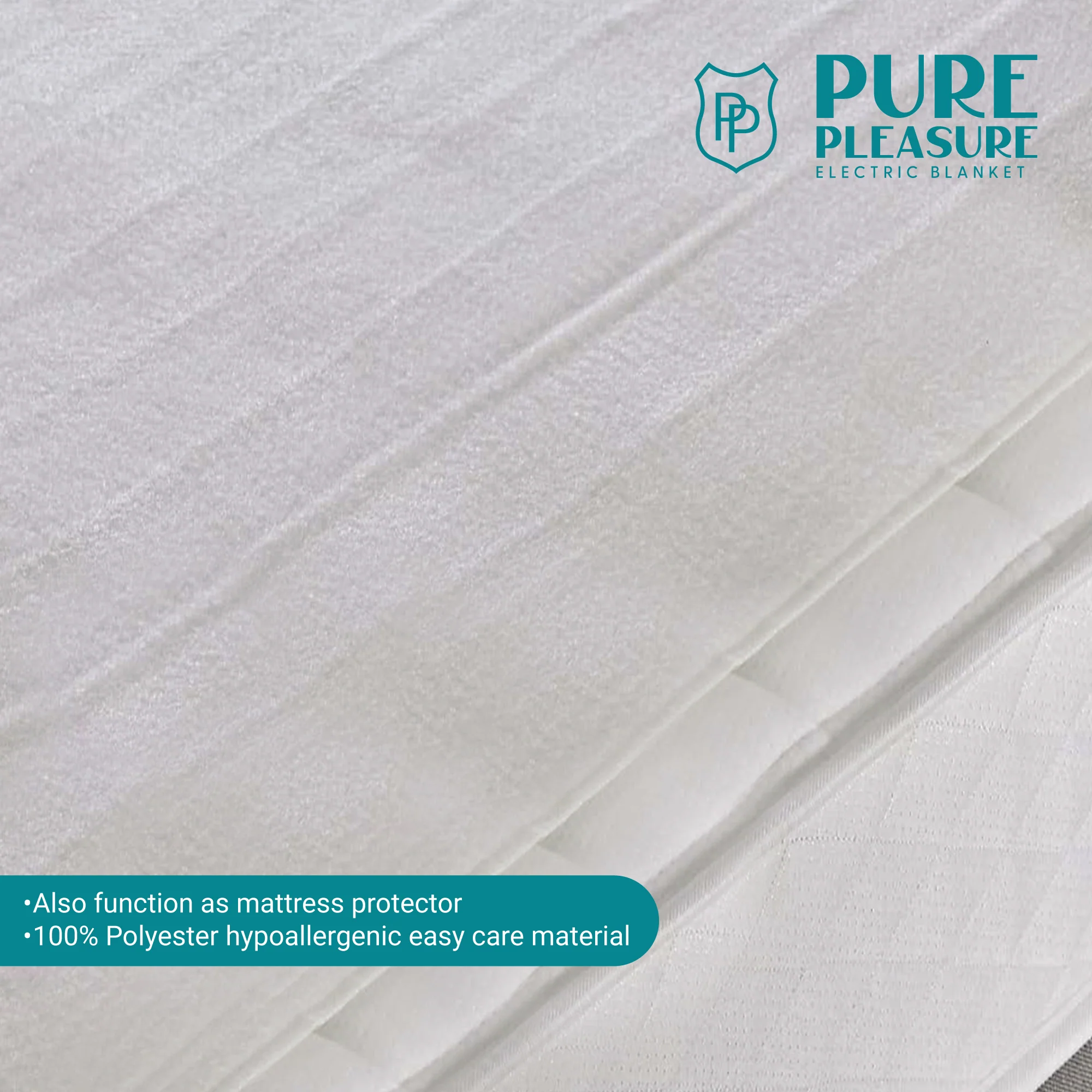 ALVA PPTDD Double Electric Blanket - Tie-Down Non Fittted - Image 2