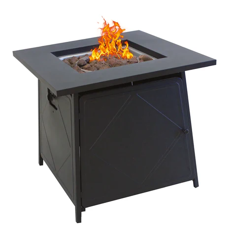ALVA GFT005 Gas Firetable with Lava Rocks & Lid