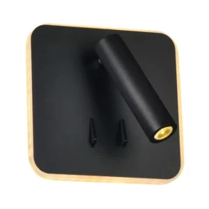 K Light MB-160/BL 3W + 8W Square Reading Wall Light + Back Light