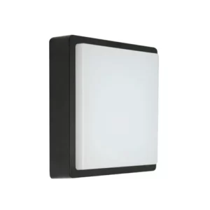 Spazio Kwele 4532.4030 Black Square Exterior Bulkhead - 4000K