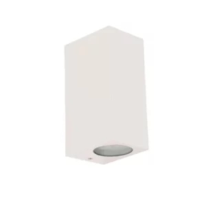 Spazio BLOCK P 2 Light 4556.2.31 White Up and Down Wall Light