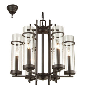 Radiant RCH71 Alberto 6 Light Chandelier Brown