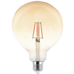 Brightstar BULB LED 306 6W LED G125 Amber Filament Bulb