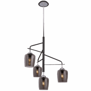 Brightstar CH246/4 BLACK Polished Chrome Chandelier