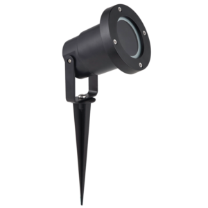 Brightstar GS016 BLACK Garden Spike with Clear Glass Cover
