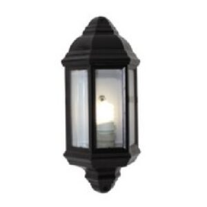 Eurolux O24B Lantern 3 Panel Half Wall Light