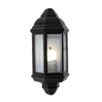 Eurolux O24B Lantern 3 Panel Half Wall Light