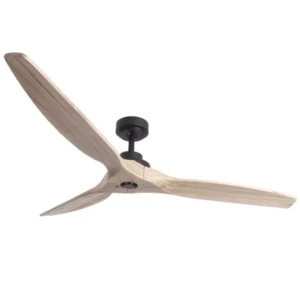 Brightstar FCF074 BLACK Metal with Solid Wood Blades ( Natural ) No Light