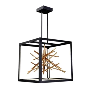 Brightstar PEN817 Black and Gold Chandelier Light