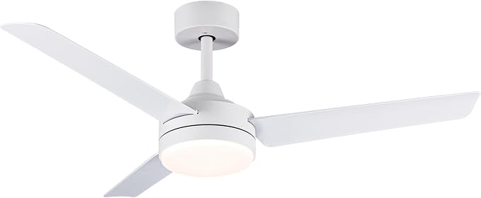 Brightstar Lighting FCF089 White Metal Fan with 3 ABS Blades - Image 4
